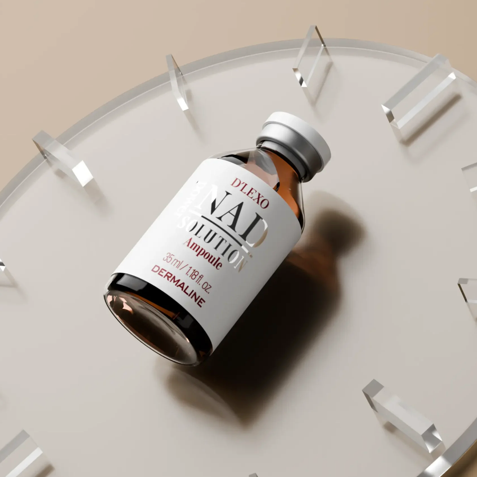 Dermaline D’LEXO NAD POWER SOLUTION AMPOULE | Energizuojantis ir skaistinantis veido serumas su NAD