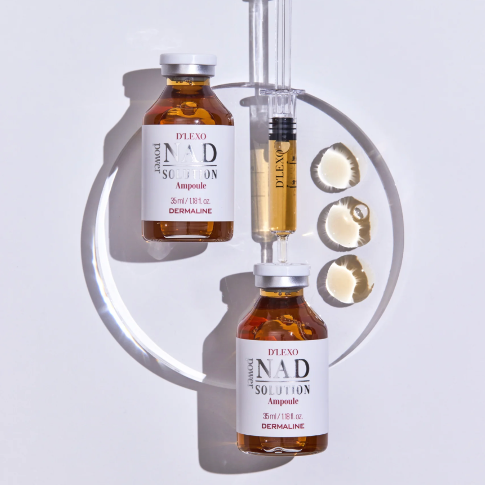 Dermaline D’LEXO NAD POWER SOLUTION AMPOULE | Energizuojantis ir skaistinantis veido serumas su NAD
