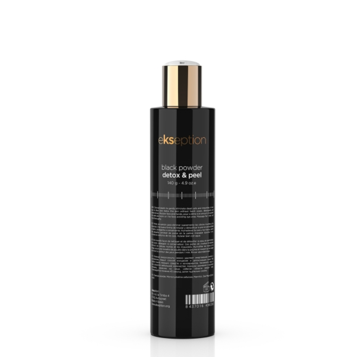 Ekseption BLACK POWDER DETOX & PEEL | Detoksikuojamoji anglies pudra