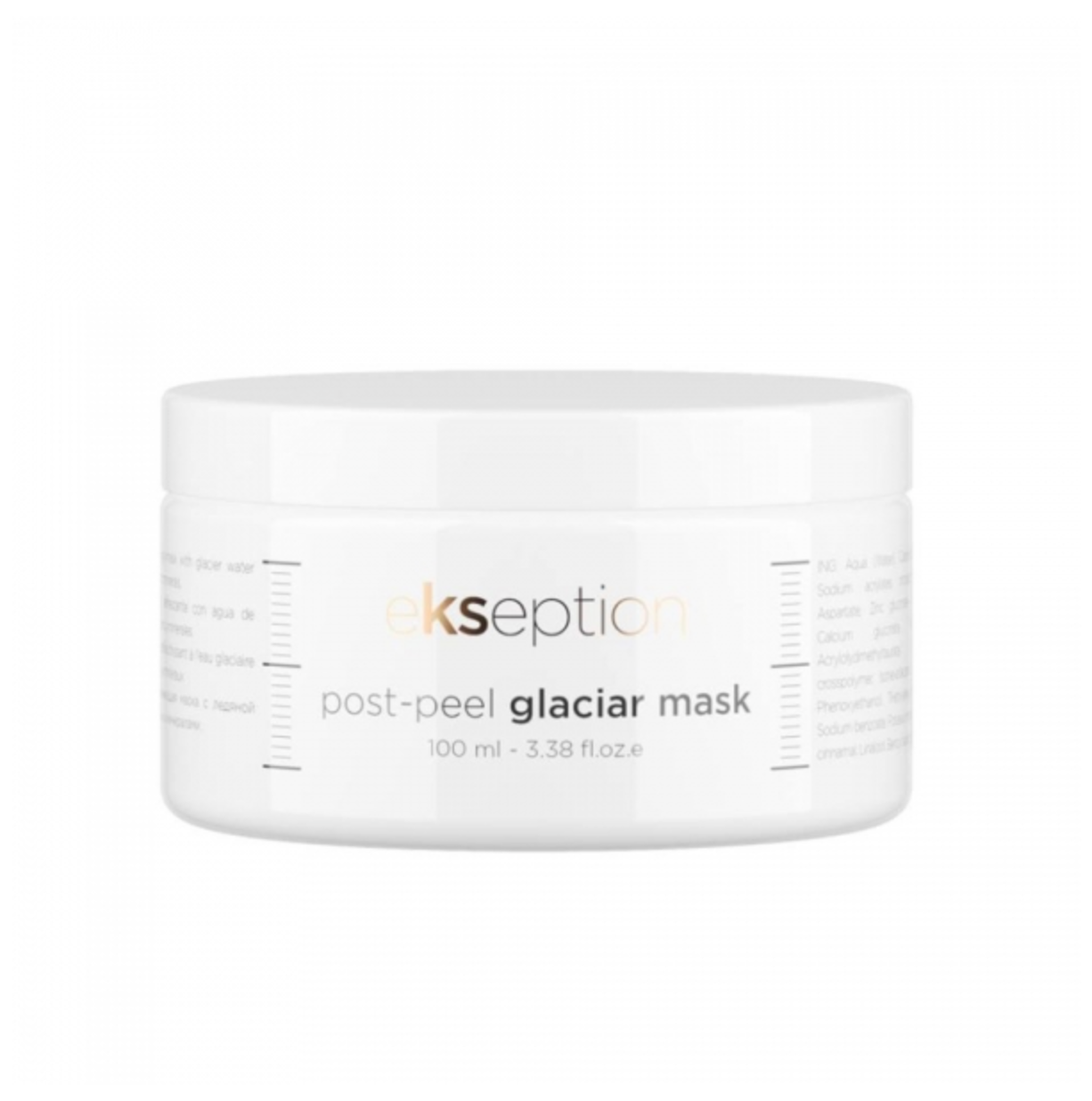 Ekseption POST PEEL GLACIAR MASK | Gaivinamoji veido kaukė su ledynų vandeniu