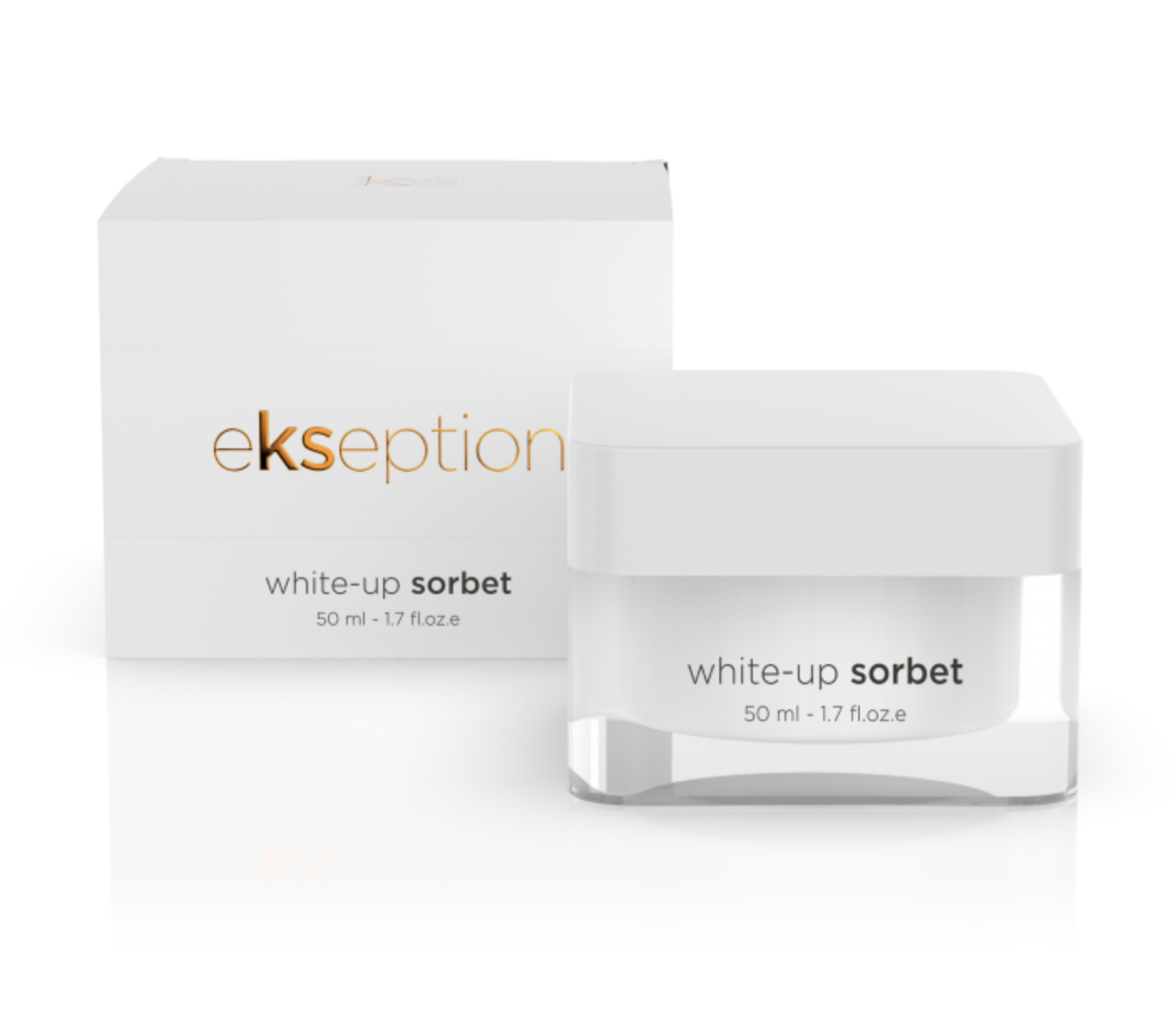 Ekseption WHITE-UP SORBET | Šviesinamasis veido kremas