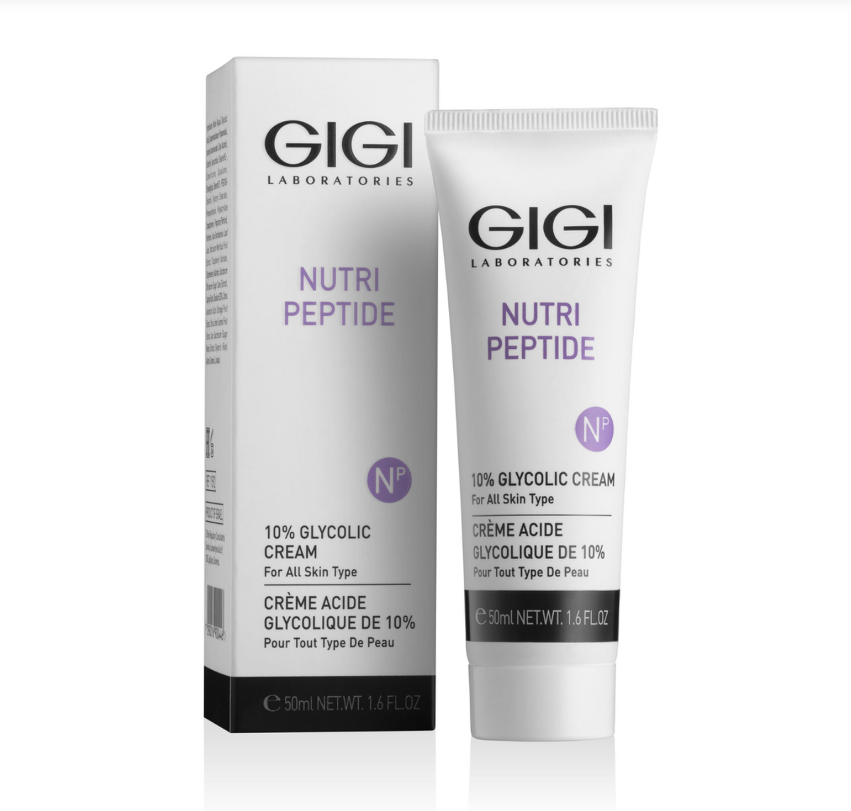 GIGI Laboratories NUTRI PEPTIDE 10% GLYCOLIC CREAM | Kremas su 10% glikolio rūgštimi