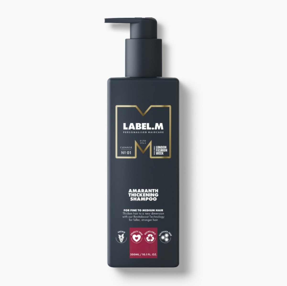 LABEL.M AMARANTH THICKENING SHAMPOO | Plaukų apimtį didinantis šampūnas 