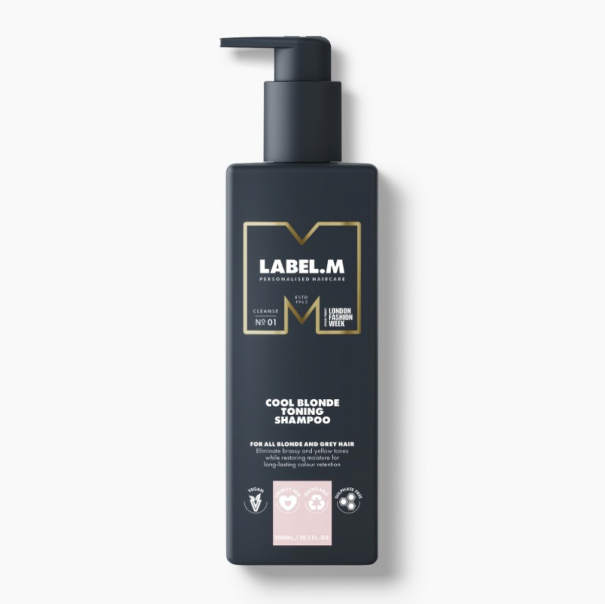 LABEL.M COOL BLONDE TONING SHAMPOO | Šaltą atspalvį suteikiantis tonizuojantis šampūnas