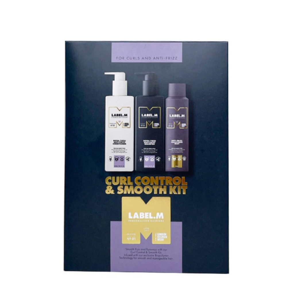 LABEL.M CURL CONTROL & SMOOTH KIT | Plaukus glotninantis rinkinys