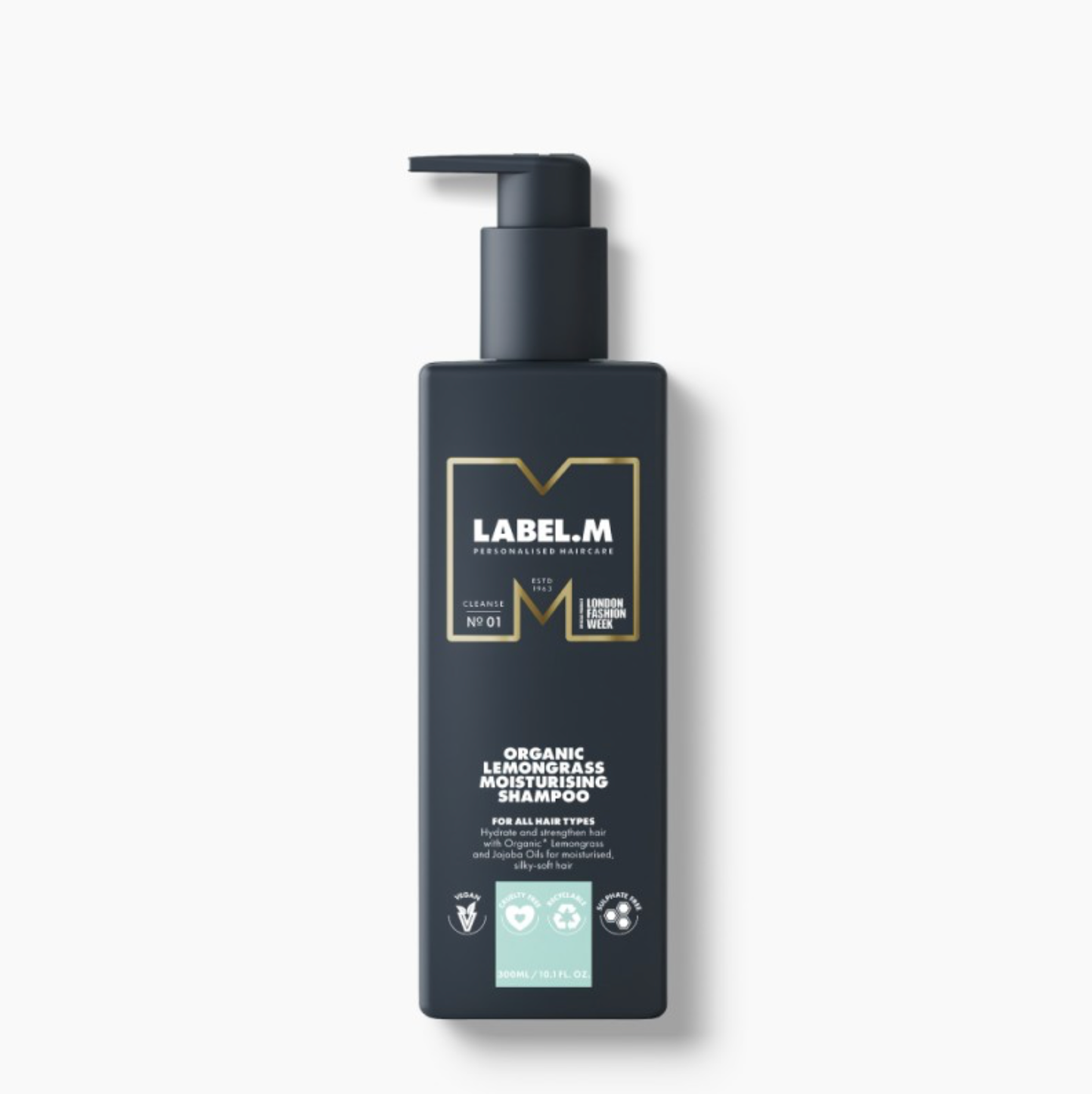 LABEL.M ORGANIC LEMONGRASS MOISTURISING SHAMPOO | Ekologiškas citrinžolių drėkinamasis šampūnas