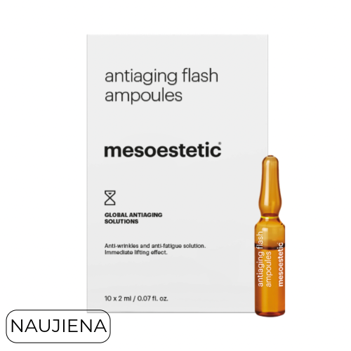 Mesoestetic ANTIAGING FLASH AMPOULES | Greito poveikio ampulės nuo raukšlių