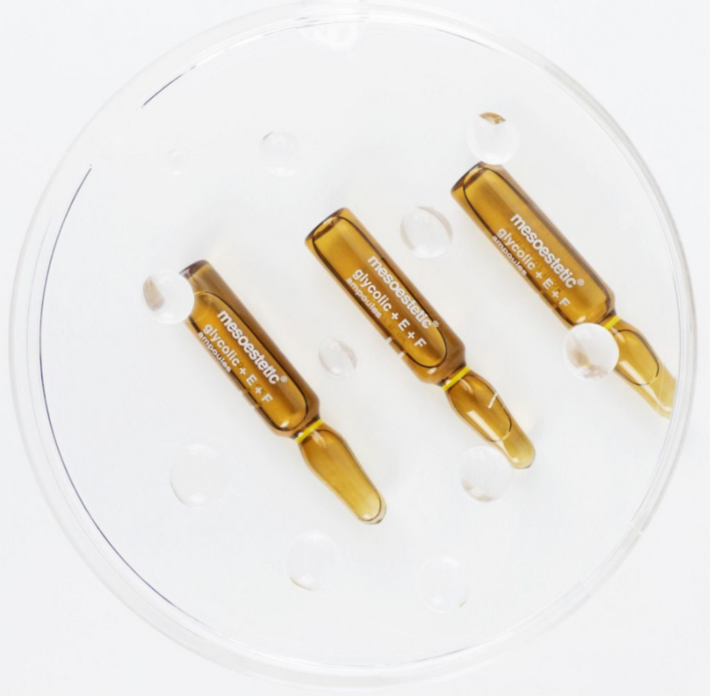 Mesoestetic GLYCOLIC+E+F AMPOULES | Glikolio rūgšties ampulės