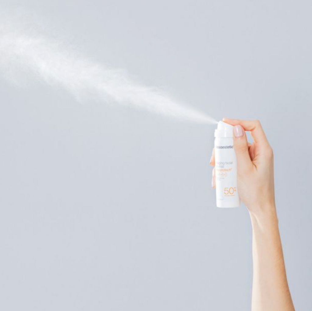 Mesoestetic MESOPROTECH ANTIAGING FACIAL SUN MIST | Purškiama apsauga nuo saulės veidui
