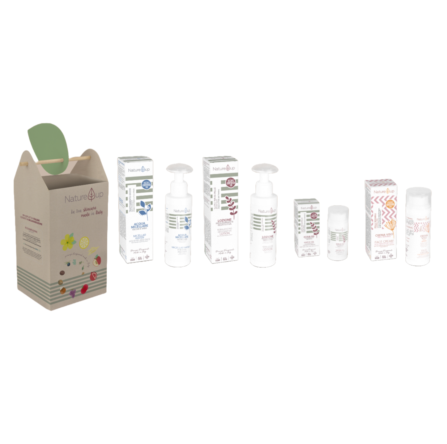Nature Up BOX SENSITIVE | Rinkinys jautriai veido odai