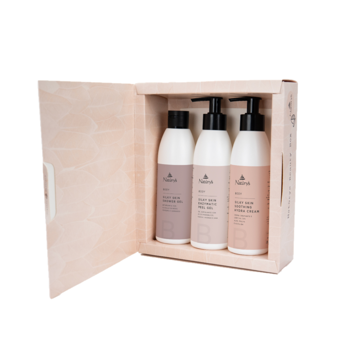 Naturys BODY SILKY SKIN BOX | Švelnios odos rinkinys kūnui