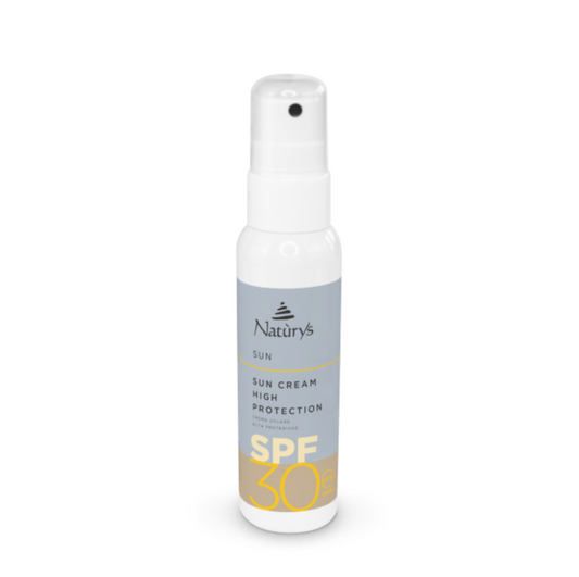Naturys SUN CREAM HIGH PROTECTION SPF 30 | Purškiamas apsauginis kremas nuo saulės