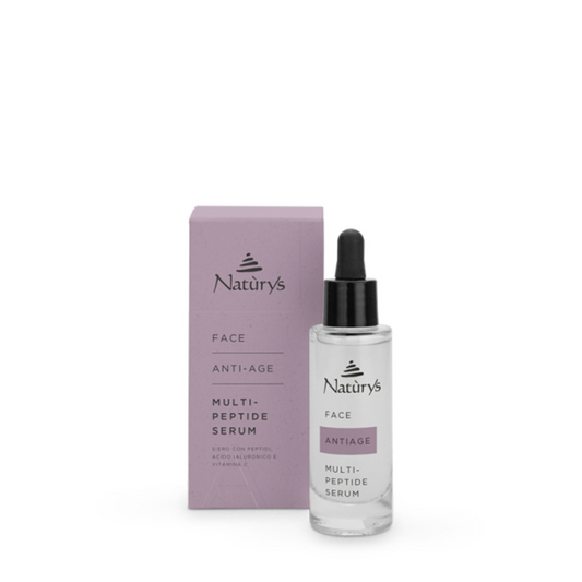 Naturys MULTI-PEPTIDE SERUM | Serumas su peptidais, hialurono rūgštimi ir vitaminu C