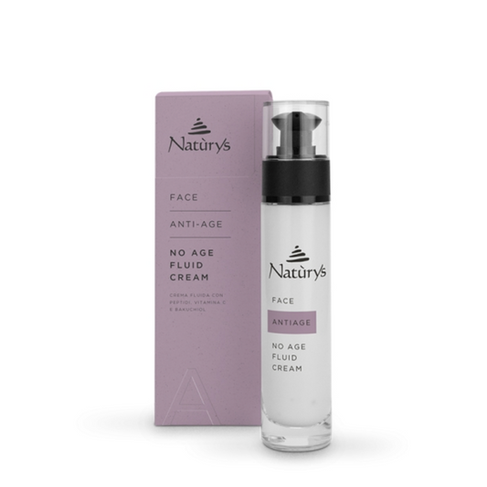 Naturys NO AGE FLUID CREAM | Fluidinis kremas su peptidais, vitaminu C ir bakučioliu
