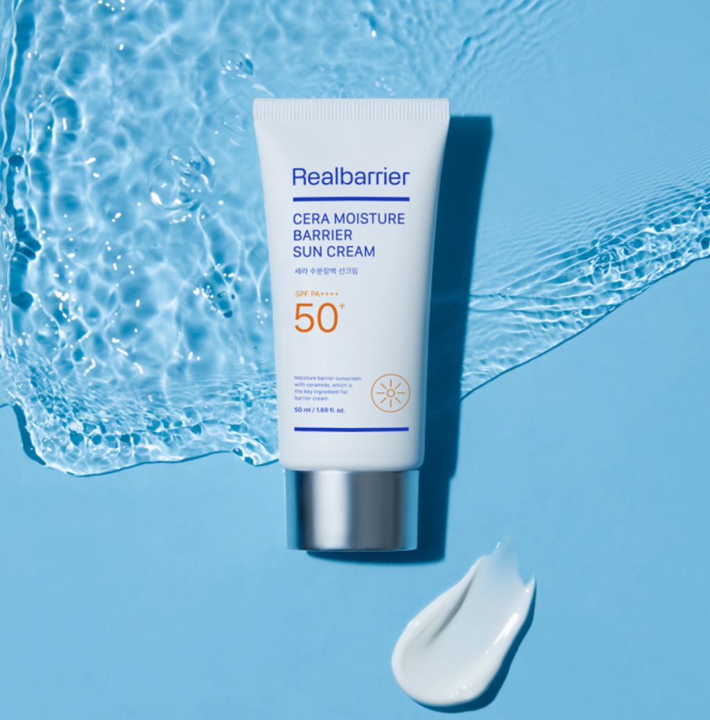 Real Barrier CERA MOISTURE BARRIER SUN CREAM | Drėkinanti apsauga nuo saulės