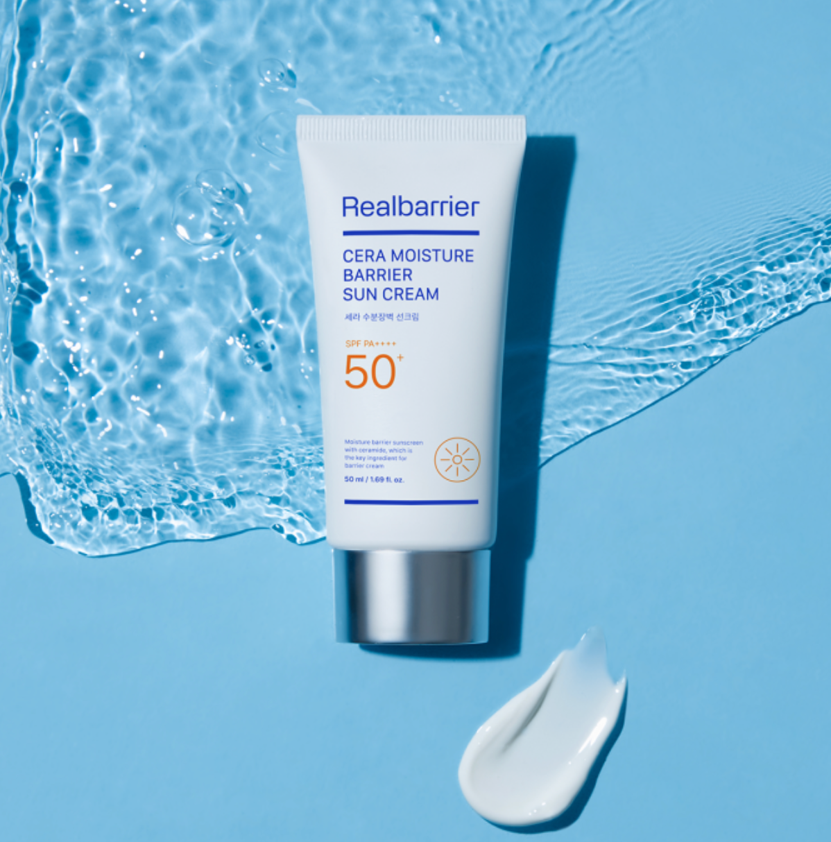 Real Barrier CERA MOISTURE BARRIER SUN CREAM | Drėkinanti apsauga nuo saulės