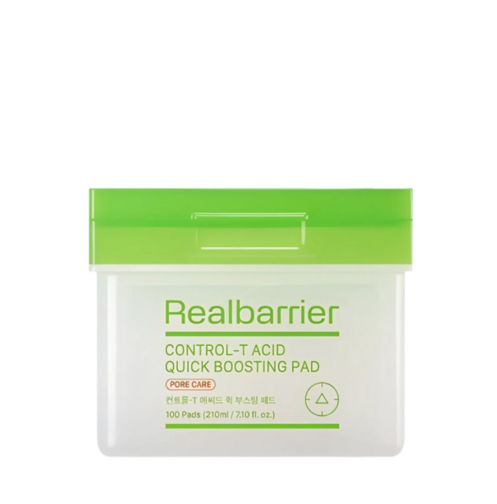 Real Barrier CONTROL-T ACID QUICK BOOSTING PAD | Švelniai eksfolijuojantys padeliai