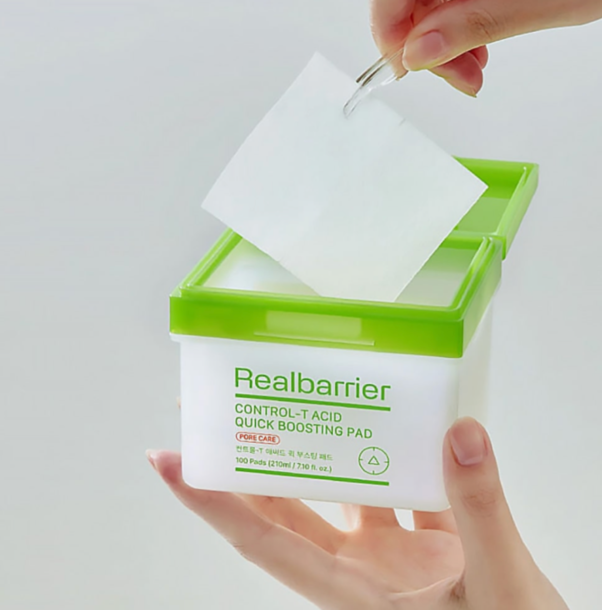 Real Barrier CONTROL-T ACID QUICK BOOSTING PAD | Švelniai eksfolijuojantys padeliai