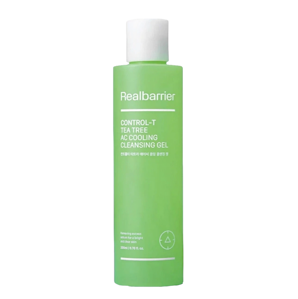 Real Barrier CONTROL-T TEA TREE AC COOLING CLEANSING GEL | Vėsinantis gelinis prausiklisi riebiai ir spuoguotai odai