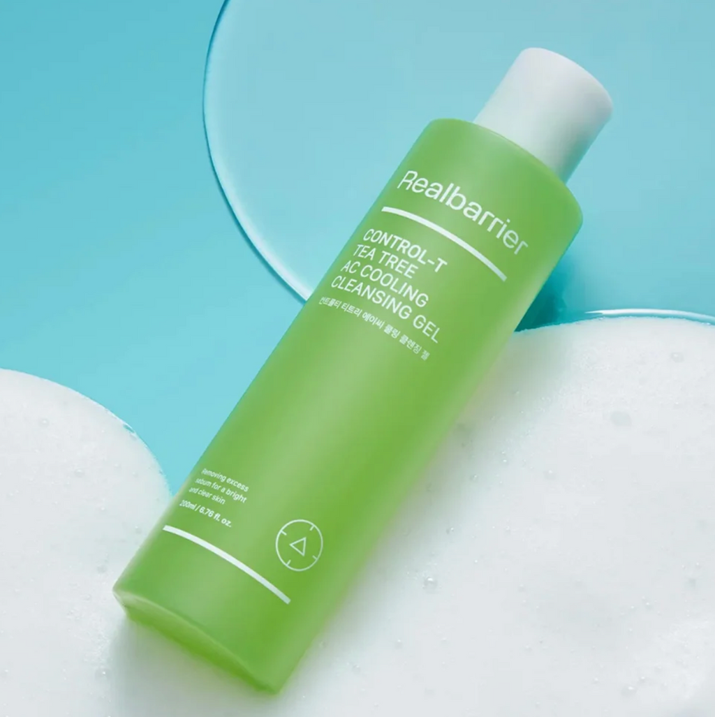 Real Barrier CONTROL-T TEA TREE AC COOLING CLEANSING GEL | Vėsinantis gelinis prausiklisi riebiai ir spuoguotai odai