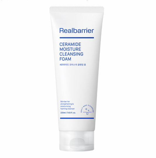 Real Barrier CERAMIDE MOISTURE CLEANSING FOAM | Kreminės valomosios putos