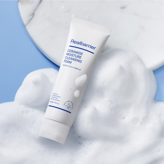 Real Barrier CERAMIDE MOISTURE CLEANSING FOAM | Kreminės valomosios putos