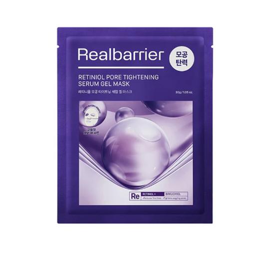 Real Barrier RETINIOL PORE TIGHTENING SERUM GEL MASK | Lakštinė kaukė su retinoliu