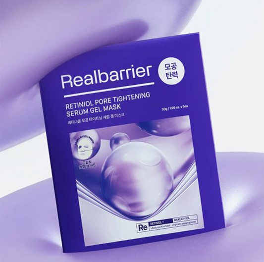 Real Barrier RETINIOL PORE TIGHTENING SERUM GEL MASK | Lakštinė kaukė su retinoliu