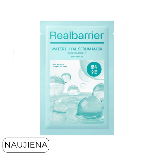 Real Barrier WATERY HYAL SERUM MASK | Lakštinė veido kaukė