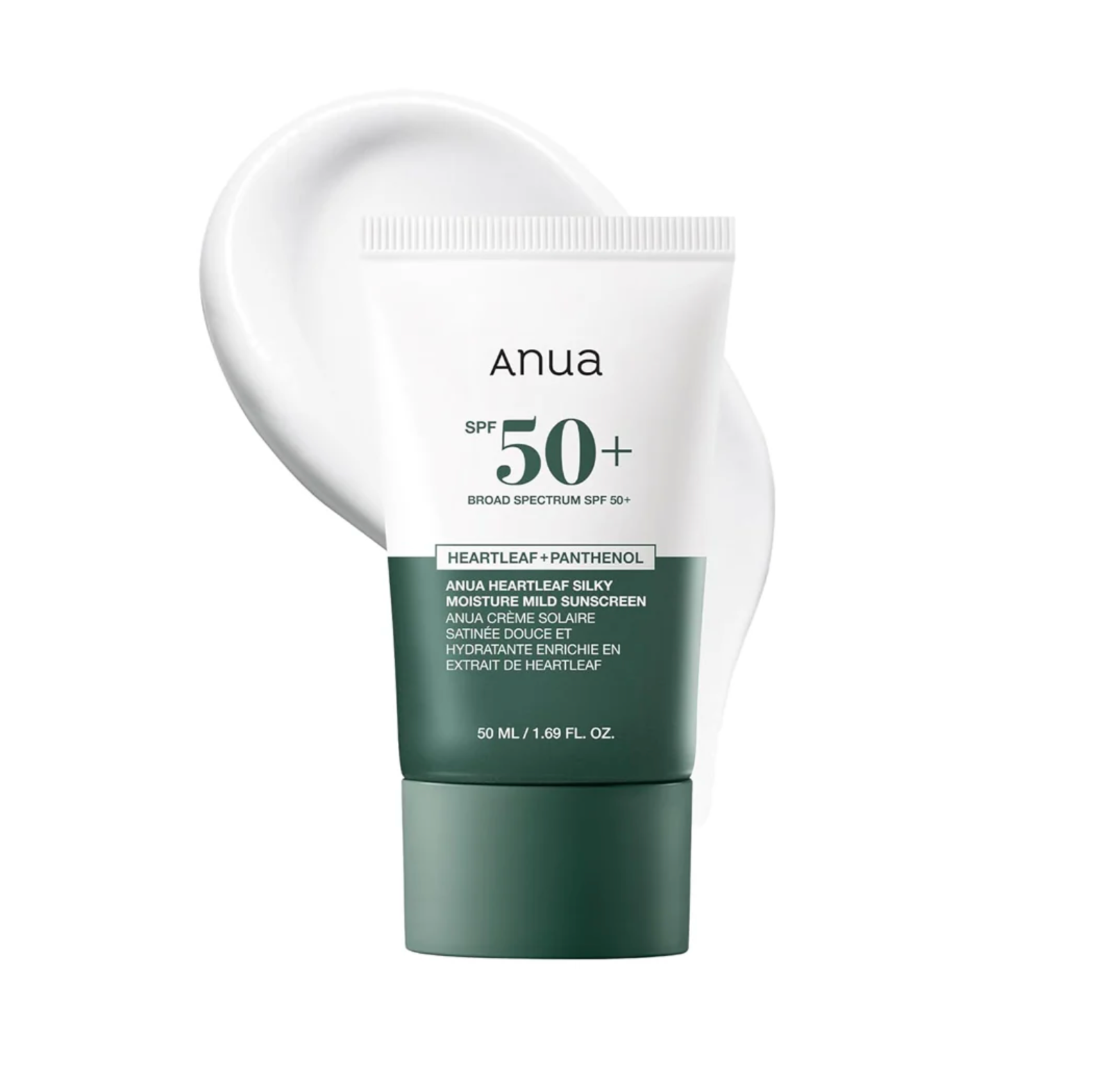 HEARTLEAF SILKY MOISTURE MILD | SPF kremas nuo saulės