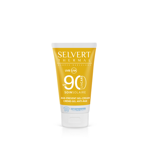 Selvert Thermal AGE-PREVENT GEL-CREAM SPF 90 | Apsauginis kremas-gelis veidui