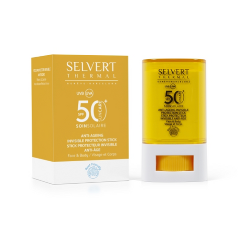 Selvert Thermal ANTI-AGEING INVISIBLE PROTECTION STICK FACE&BODY SPF50 | Apsauginis pieštukas