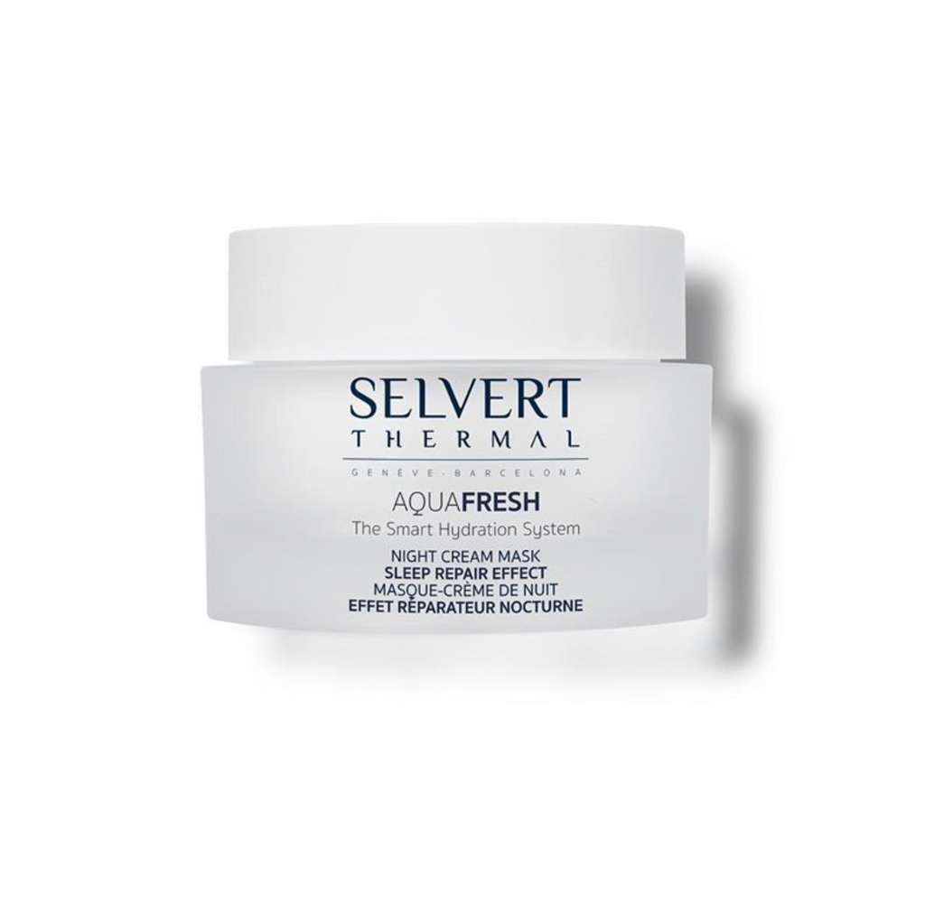 Selvert Thermal AQUAFRESH NIGHT CREAM MASK SLEEP REPAIR EFFECT | Naktinė regeneruojamoji kreminė kaukė