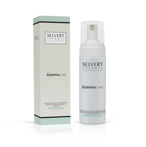 Selvert Thermal BALANCE & PURIFYING CLEANSING MOUSSE | Valomosios putos riebiai ir mišriai veido odai