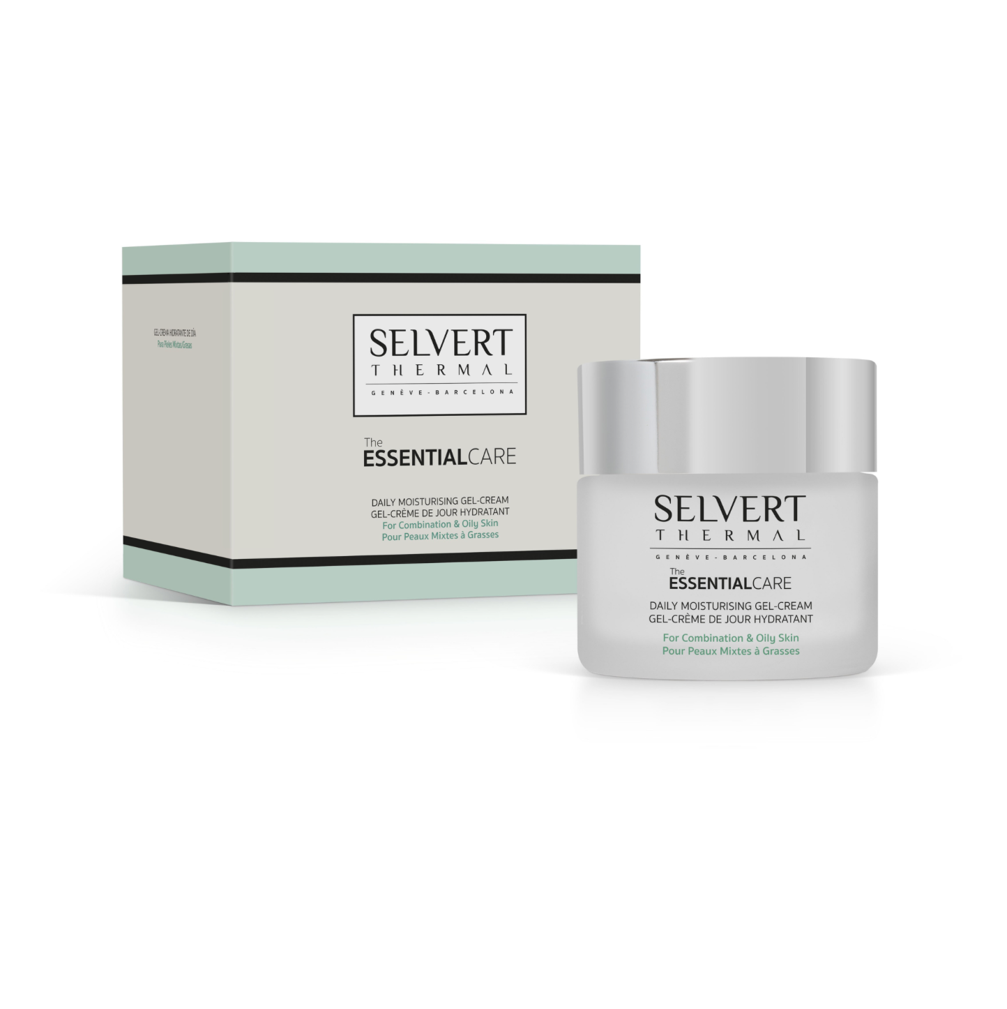Selvert Thermal DAILY MOISTURISING GEL-CREAM FOR COMBINATION & OILY SKIN | Lengvas drėkinamasis kremas riebiai ir mišriai odai