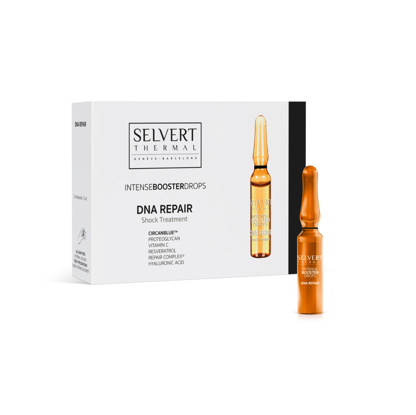 Selvert Thermal DNA REPAIR INTENSE BOOSTER DROPS | Intensyvus DNR atstatantis koncentratas