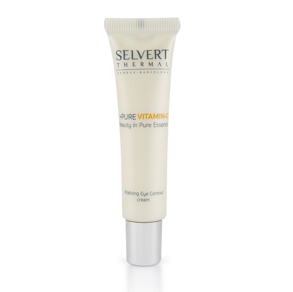 Selvert Thermal +PURE VITAMIN-C VITALIZING EYE CONTOUR CREAM | Revitalizuojamasis kremas akių sričiai 