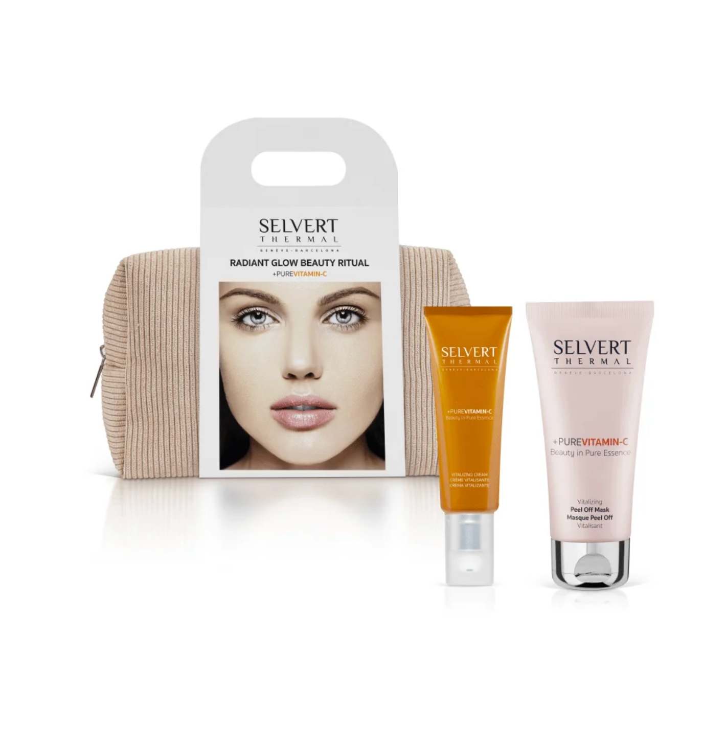 Selvert Thermal +PURE VITAMIN C GLOW BEAUTY RITUAL | Rinkinys veidui 
