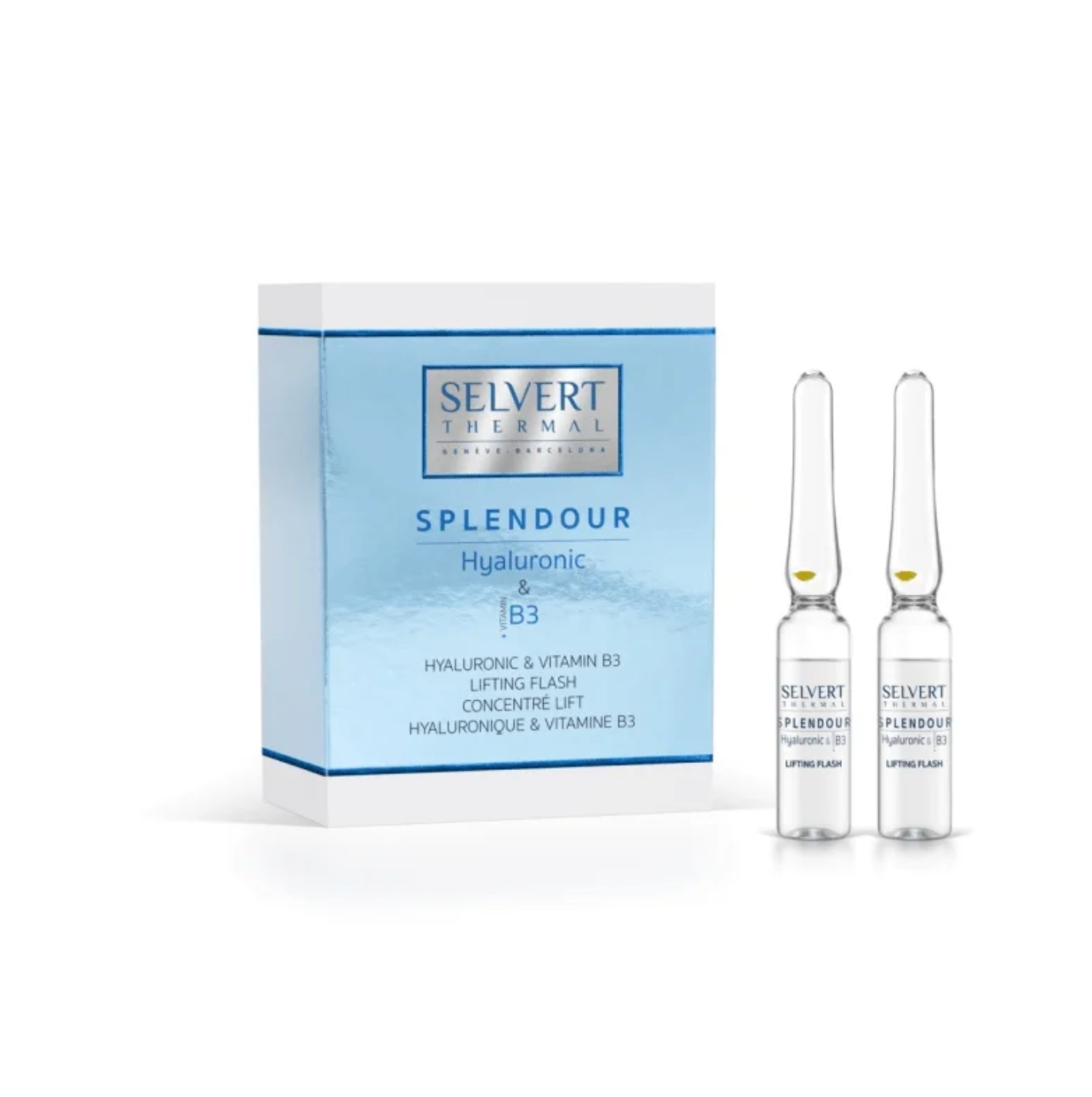 Selvert Thermal SPLENDOUR HYALURONIC & B3 LIFTING FLASH | Liftinguojantis koncentratas su hialurono rūgštimi bei vitaminu B3